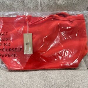 BÉIS The Travel Tote in Flame NWT